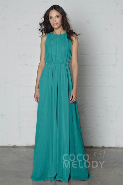 Sheath-Column Floor Length Chiffon Dress PR17020