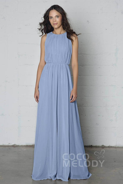 Sheath-Column Floor Length Chiffon Dress PR17020