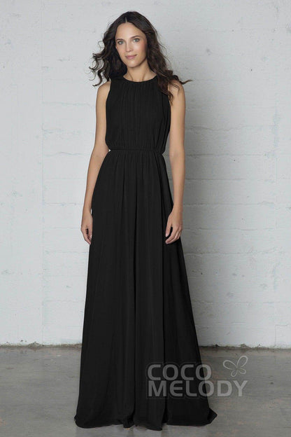 Sheath-Column Floor Length Chiffon Dress PR17020