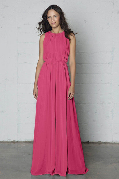 Sheath-Column Floor Length Chiffon Dress PR17020