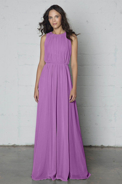 Sheath-Column Floor Length Chiffon Dress PR17020