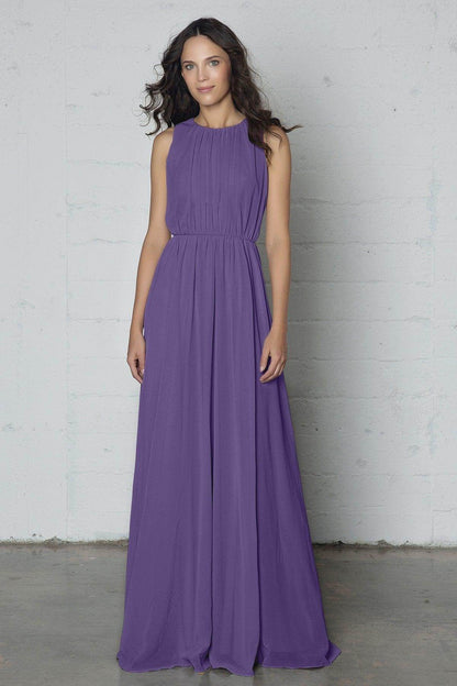 Sheath-Column Floor Length Chiffon Dress PR17020