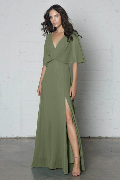 Sheath-Column Floor Length Chiffon Dress PR17024