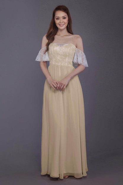 Sheath-Column Floor Length Chiffon Bridesmaid Dress PR3521