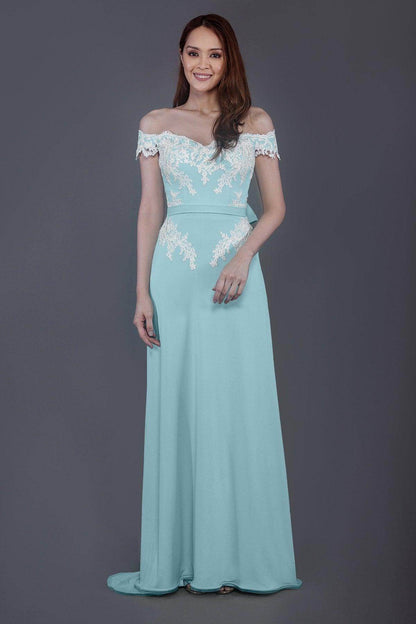 Sheath Sweep Train Knitted Fabric Bridesmaid Dress PR3561