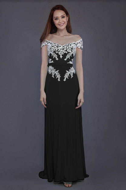Sheath Sweep Train Knitted Fabric Bridesmaid Dress PR3563