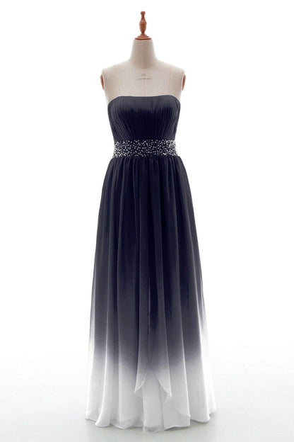 Sheath-Column Floor Length Chiffon Bridesmaid Dress PR3598