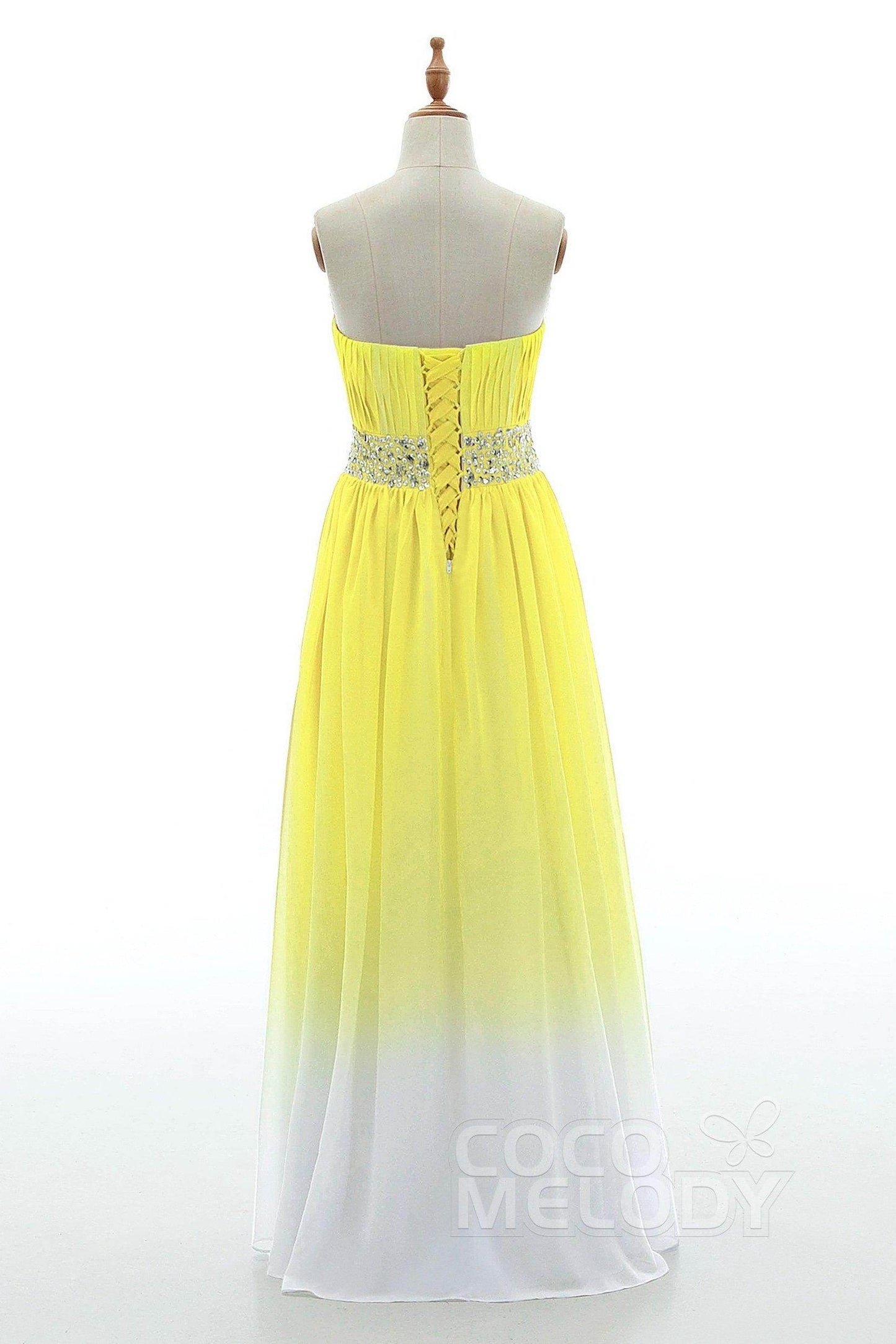 Sheath-Column Floor Length Chiffon Bridesmaid Dress PR3598