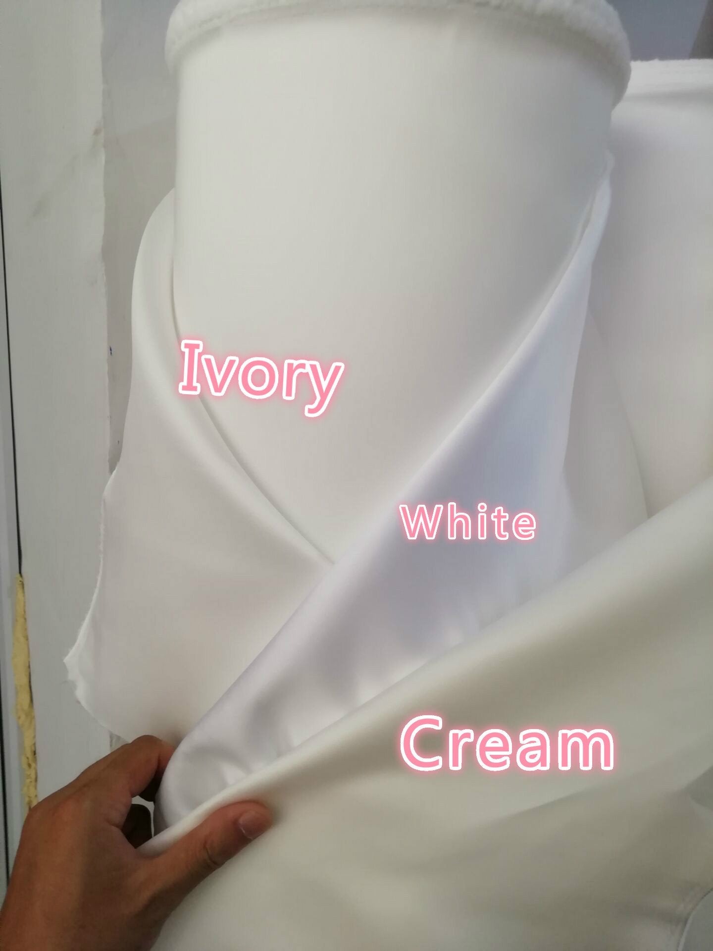 See-through Neckline Lace White Wedding Dresses,3/4 Sleeves Bridal Gown