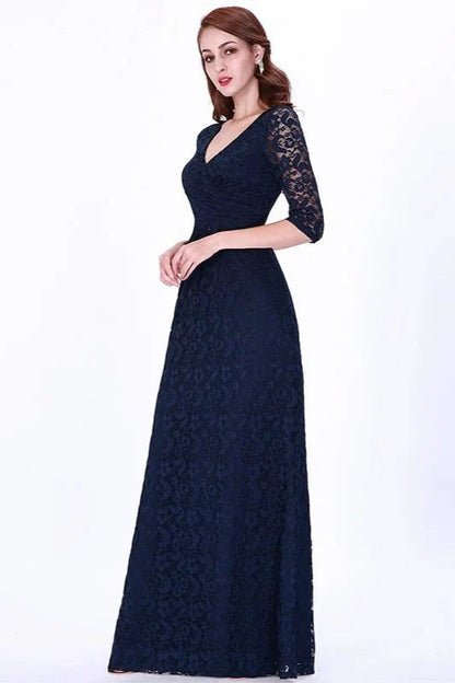 Stunning Navy Different Styles Long Mermaid Evening Gowns