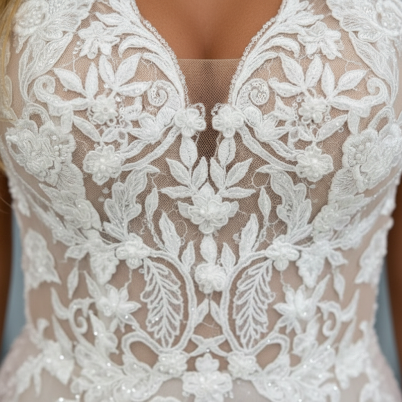 Sweetheart Spaghetti Straps Appliques Lace A-Line Wedding Dresses