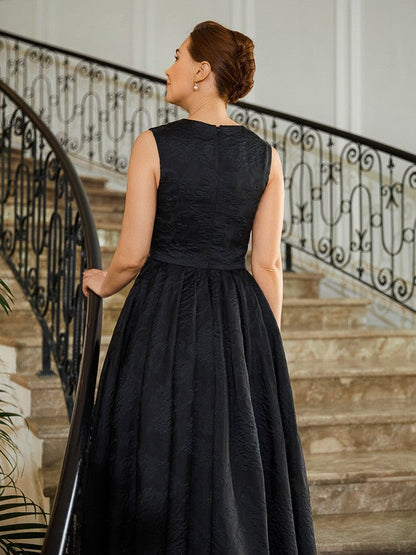 Aimishang A-Line/Princess Lace Applique Scoop Sleeveless Asymmetrical Mother of the Bride Dresses
