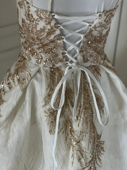 White Gold Sequins Shiny Gorgeous Cute Elegant Sophisticated Short Princess Sequin Homecoming Dress Prom Dress Evening Dress Party Dress gh4166