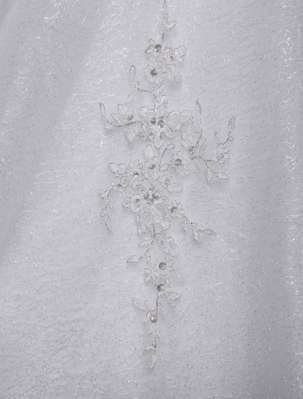 Wedding Dresses Ball Gown Strapless Bridal Dress Ivory Sweetheart Tulle Applique Beaded Wedding Gown