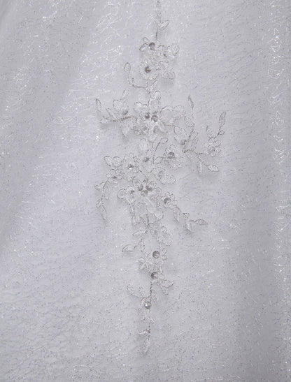 Wedding Dresses Ball Gown Strapless Bridal Dress Ivory Sweetheart Tulle Applique Beaded Wedding Gown