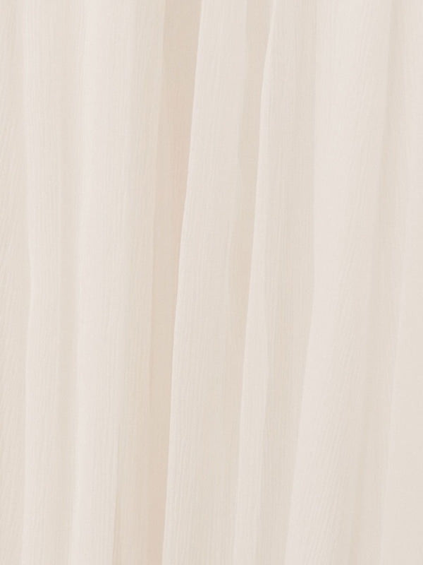 White Bridal Dress A-Line Bateau Chiffon Floor Length Wedding Dress
