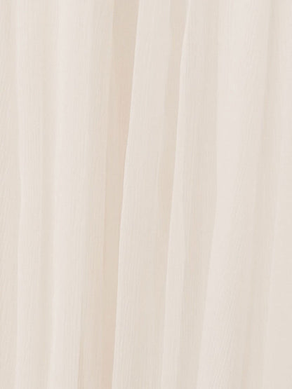 White Bridal Dress A-Line Bateau Chiffon Floor Length Wedding Dress